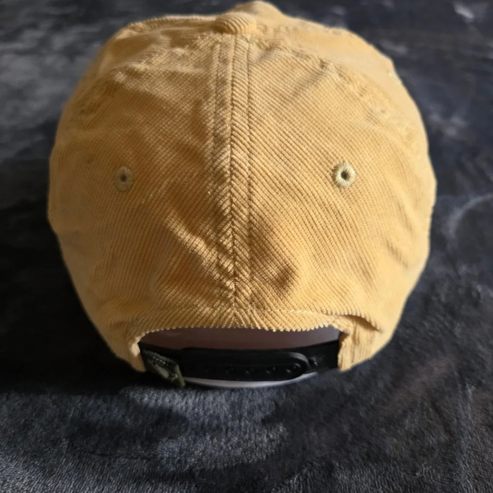 Howler Bros Hermanos Corduroy Snapback Hat Tan Yellow Cotton Lightning Bolt Cap